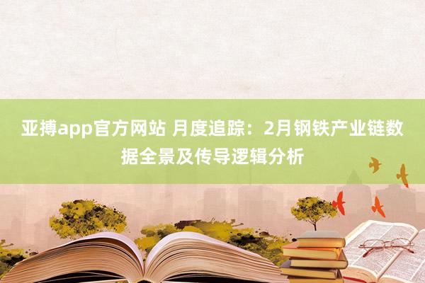 亚搏app官方网站 月度追踪：2月钢铁产业链数据全景及传导逻辑分析